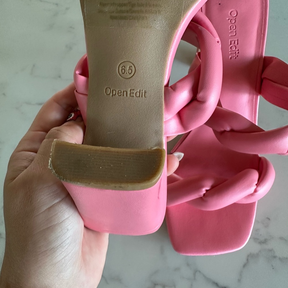 Open Edit Pink Heels - Picture 3 of 3